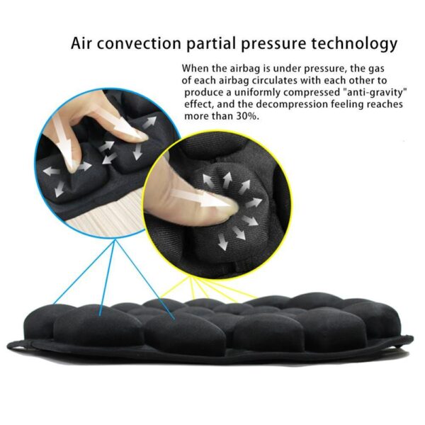 2020 New Motorcycle Seat Cushion Pressure Release Comfortable Seat Cushion Inflatable Air Cushion Cooling Buck Seat Cushion