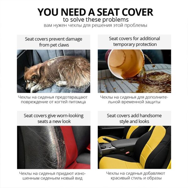 AUTOYOUTH Luxury PU Leather Auto Universal Car Seat Covers Automotive Seat Covers for toyota lada kalina granta priora renau1t