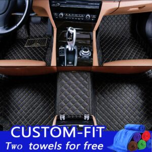 Custom Make Car Floor Mats Black for Volvo Ford Fiesta Mk7 Bmw X3 E83 Audi A5 Sportback Kia Sportage