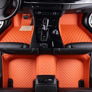 Custom Make Car Floor Mats Orange Red for kia seltos 2020 for infiniti qx60 for mercedes clase e for Mitsubishi