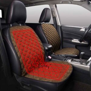 AUTOYOUTH 12V Car Heated Seat Covers Universal Winter Car Seat Covers